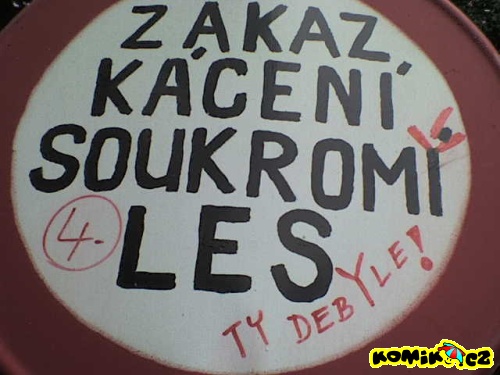 Cedule psána velmi inteligentním člověkem