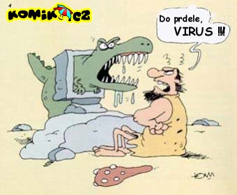Počítač v pravěku - virus