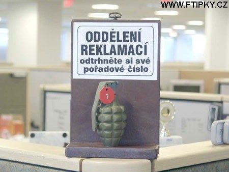 Vaši reklamaci promptně vyřídíme