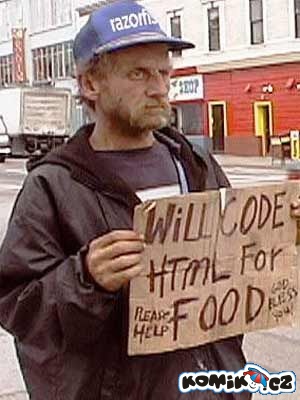 Tvůrce webů bez práce