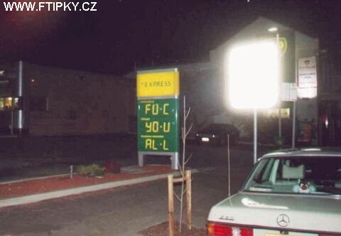 Zajimavá cena na pumpě