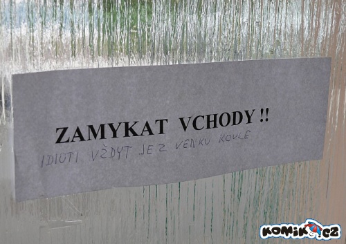 Zamykat !!!